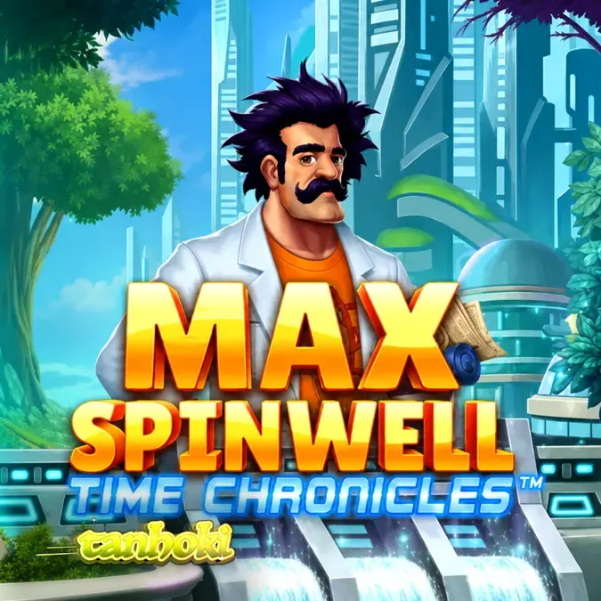 Max Spinwell: Time Chronicles slot game interface showing historical era progression